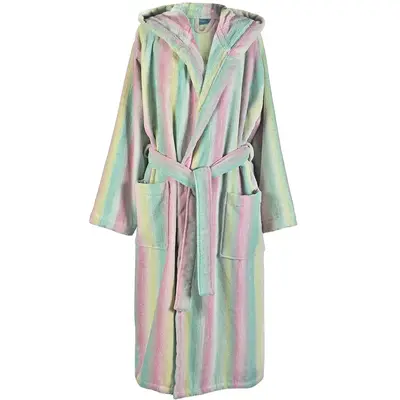 Elaiva badjas met capuchon Smoky Mountain Jade bij De Kussenwinkel