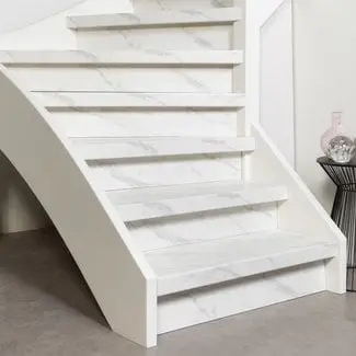 Elegant Marble doe-het-zelf traprenovatie set bij Stairscompany