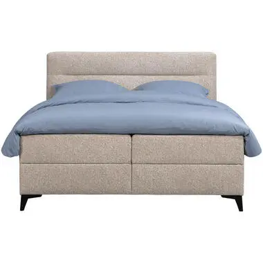Elektrisch verstelbare boxspring Bergen 6-delig - greige - 160x200 cm bij Leen Bakker