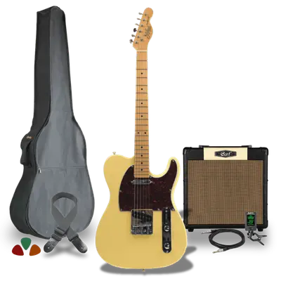 Elektrische gitaar starterset Texas Vintage Wit bij Music All In