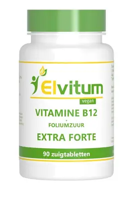 Elvitum Vitamine B12 Extra Forte + Foliumzuur bij Vitatheek