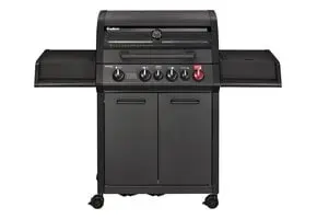 Enders Monroe Pro 4 SIK Turbo Gas Barbecue Mat Zwart bij BBQtime.nl