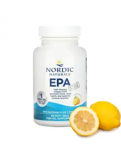 EPA Xtra Fish Oil – Lemon – 1640 mg – 60 softgels | Hoogwaardige visolie met extra veel EPA – Nordic Naturals bij Plent
