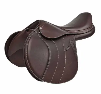 Equiline springzadel E4 bruin maat:18 m bij Paardensportwebshop