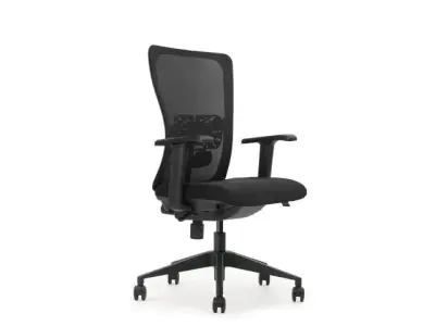 Ergonomische Bureaustoel Arbo Goedgekeurd NEN-EN 1335 Zwart Net Rug bij DiscountOffice.nl