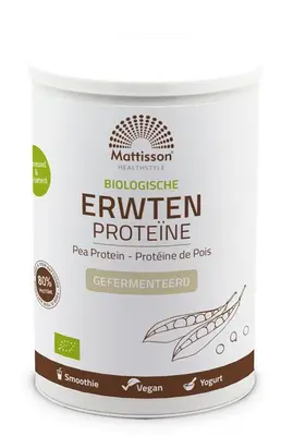 Erwten Proteine Gefermenteerd Bio (350 gram) bij Vitaminadviceshop