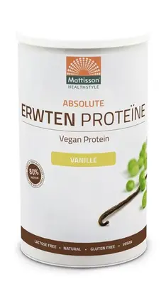 Erwten Proteine Poeder Vanille (350 gram) bij Vitaminadviceshop