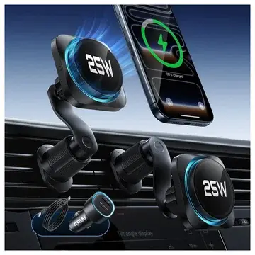 ESR OmniLock 25W MagSafe / Qi2 Telefoonhouder Ventilatierooster CryoBoost Zwart bij GSMpunt