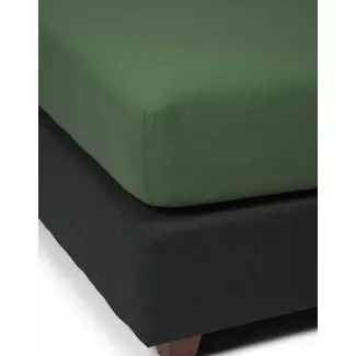 Essenza The Perfect Organic Jersey Hoeslaken Moss bij Bedderie
