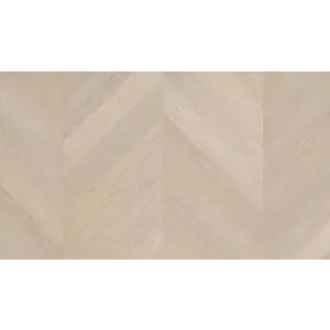 Esta Parket 15506 Nova Eco Elite Prime Pearl Eiken Hongaarse Punt Houten Vloer Lamelparket Extra Mat Lak 5% - Geborsteld - 4-zijdige Micro vellingkant - 13/3 x 120 x 675mm - 1.944m2 bij Kwaliteitparket