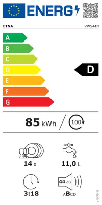 ETNA VW544N Inbouw vaatwasser bij BoXXer