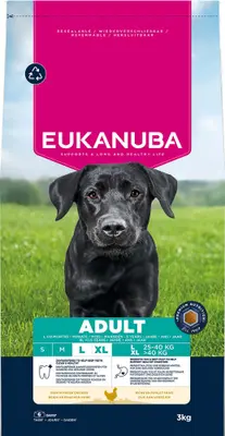 Eukanuba Adult Large/Extra Large - Hondenvoer - 3 Kilogram - kip bij Welkoop