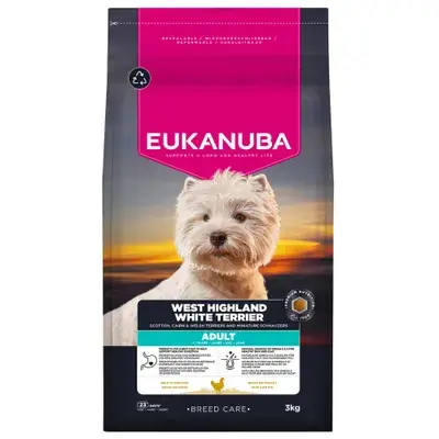 Eukanuba Breed Specific West Highland White Terriër Hondenvoer 3 kg bij Zooplus