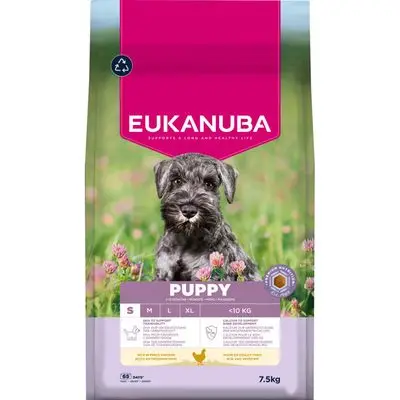 Eukanuba Premium Nutrition Puppy Klein Ras Kip 7,5 kg bij Bitiba