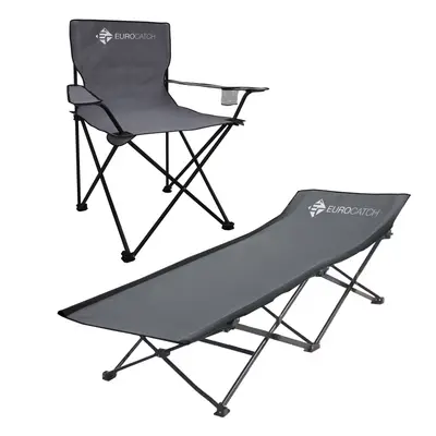 Eurocatch Campingstoel & Opvouwbaar Veldbed - Festival set - Campingset bij Raven Hengelsport