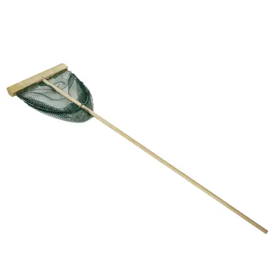 Eurocatch Garnalennet 40cm - 130cm - Houten Steel - Slootnet - Visnet bij Raven Hengelsport