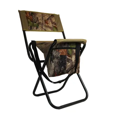Eurocatch Opvouwbare stoel - Viskrukje - Met Tas en Rugleuning - Camouflage bij Raven Hengelsport