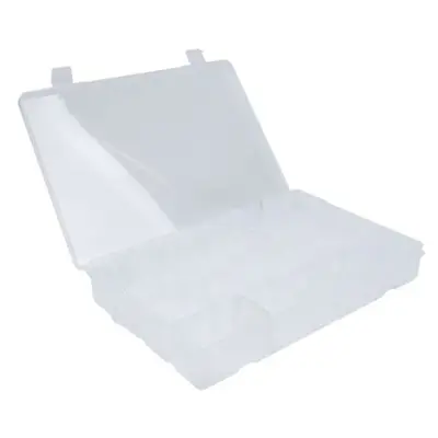 Eurocatch Tacklebox - Transparant - 27 x 19 x 4cm - Viskoffer - kunstaasdoos bij Raven Hengelsport