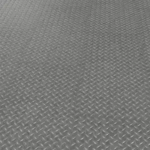 Expona Design 9142 Grey Treadplate Dryback PVC Vloertegels - 3/0.7 x 457.2 x 914.4mm - 3.345m2 bij Kwaliteitparket