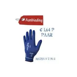 Extra grip werkhandschoenen Art.11-818 Ansell Hyflex bij Montagehandschoen.nl