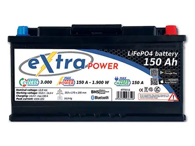 ExtraPOWER 150 Ah lithium accu bij Obelink