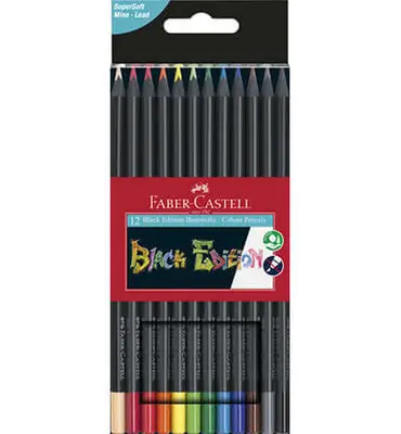 Faber Castell Black Edition – Kleurpotloden (12 st.) bij Online-Schilderij