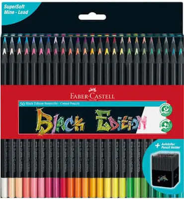 Faber Castell Black Edition – Kleurpotloden (50 st.) bij Online-Schilderij