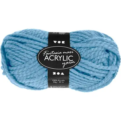Fantasia maxi acryl wol lichtblauw 50gr 35 meter bij Creaknutselen