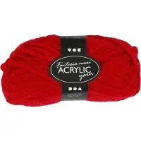 Fantasia maxi acryl wol rood 50gr 35 meter bij Creaknutselen