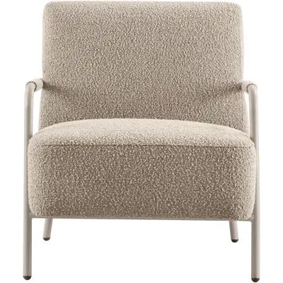 Fauteuil PosanoBouclé beige bij Pronto Wonen