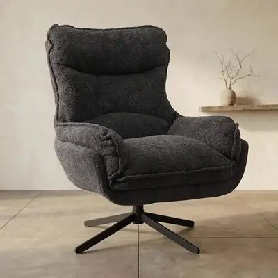 Fauteuil Vera | Dark Grey bij Mokana Meubelen
