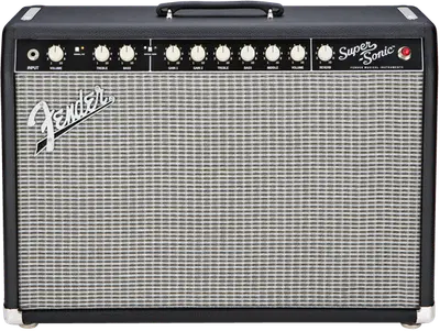 Fender Super-Sonic 22 Combo Black gitaarversterker bij Gooise-Gitaren