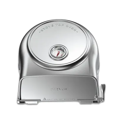 Fernus Stovetop Pizzaoven Pure Polished Aluminium bij Vuur & Rook
