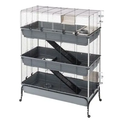 Ferplast Kleindierkooi Vital 120 - Drie Verdiepingen L 120 x B 60 x H 167 cm bij Zooplus
