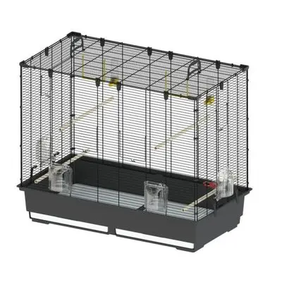 Ferplast Vogelkooi Piano 6 Bruin / Zwart: L 87 x B 46,5 x H 70 cm bij Bitiba