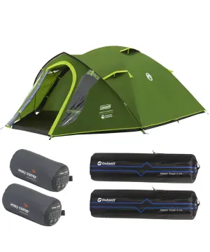 Festival Tent Deal | 2 Personen | Tent + 2x Slaapzak + 2x Slaapmat bij OutdoorXL