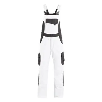 FHB 130630 ECKHARD Tuinbroek - Wit bij WorkWear4All