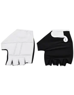 Fietshandschoenen Lycra maat XL - 1 paar - wit/zwart bij Fietsonderdeel.com