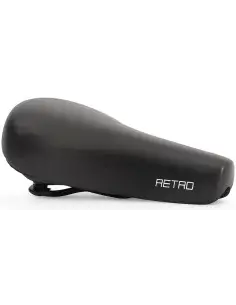 Fietszadel Edge City Retro - zwart (op kaart) bij Fietsonderdeel.com