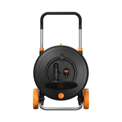 Fiskars Slanghaspel M met wielen, incl. 20m tuinslang bij Keizers.nu
