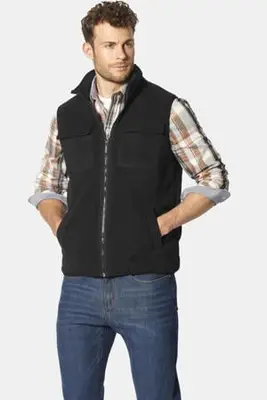 fleece bodywarmer TEMILASSO zwart bij Wehkamp