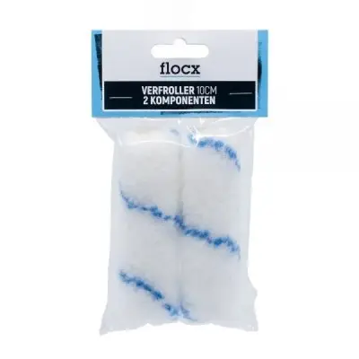 Flocx Verfroller 2komponenten 10cm (2 stuks) bij Verf & Behang Specialist