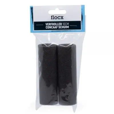 Flocx Verfroller Concaaf Schuim 10cm (2 stuks) bij Verf & Behang Specialist