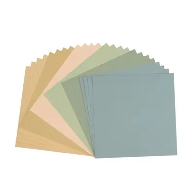 Florence Cardstock - Canvas Texture - Strand assortie (30,5 x 30,5 cm) bij HobbyVision