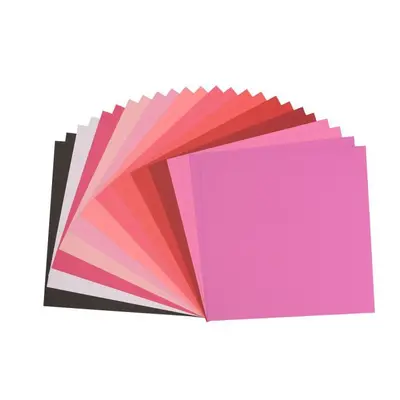 Florence Cardstock - Canvas Texture - Valentine assortie bij HobbyVision