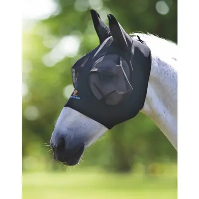 FlyGuard Pro stretch vliegenmasker - 180° voor gevoelige ogen bij Equimatch Ruitersport