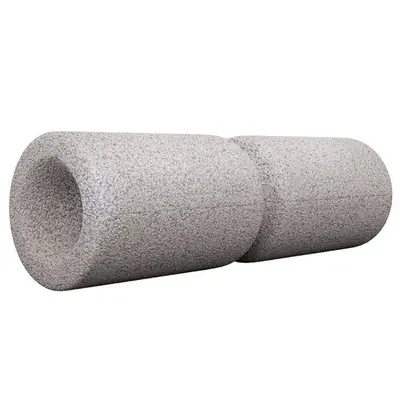 Foam roller 38 cm grijs bij Gorilla Sports