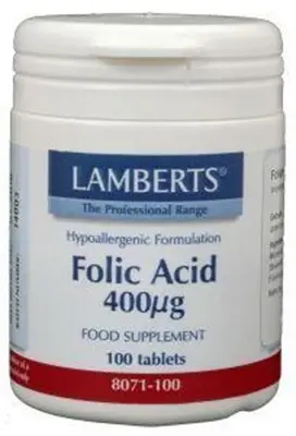 Foliumzuur 400 mcg (100 tabletten) bij Vitaminadviceshop