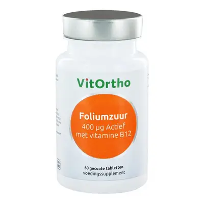 Foliumzuur 400 mcg Actief met vitamine B12 (60 tabletten) bij Vitaminadviceshop