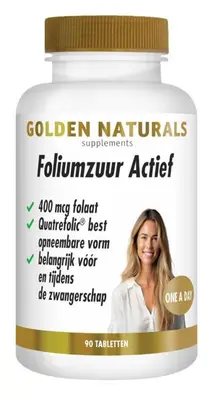 Foliumzuur Actief (90 tabletten) bij Vitaminadviceshop